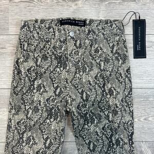 Veronica Beard Kate Skinny High Rise Snakeskin Jeans NWT Size 25